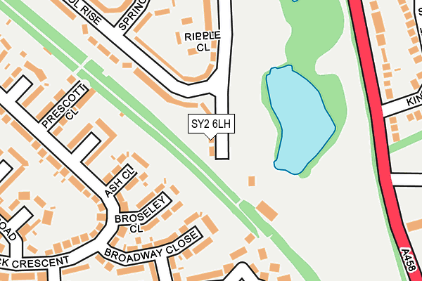 SY2 6LH map - OS OpenMap – Local (Ordnance Survey) SY2 6LH map - OS OpenMap – Local (Ordnance Survey)