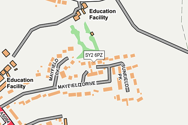 SY2 6PZ map - OS OpenMap – Local (Ordnance Survey) SY2 6PZ map - OS OpenMap – Local (Ordnance Survey)