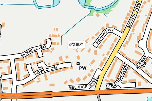 SY2 6QY map - OS OpenMap – Local (Ordnance Survey) SY2 6QY map - OS OpenMap – Local (Ordnance Survey)