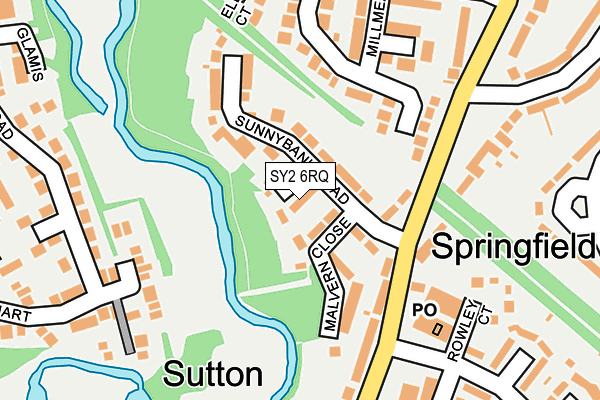 SY2 6RQ map - OS OpenMap – Local (Ordnance Survey) SY2 6RQ map - OS OpenMap – Local (Ordnance Survey)