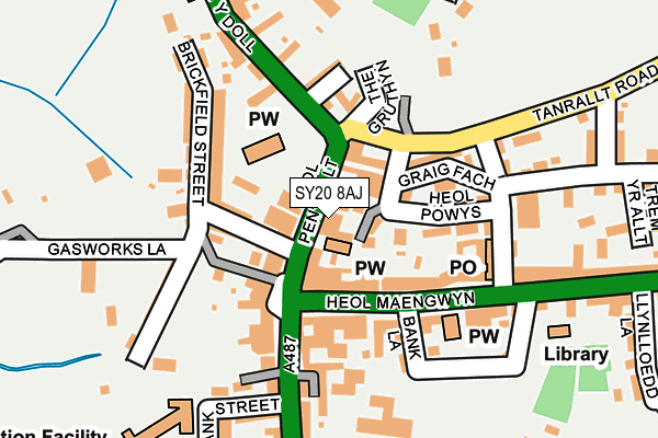 SY20 8AJ map - OS OpenMap – Local (Ordnance Survey) SY20 8AJ map - OS OpenMap – Local (Ordnance Survey)