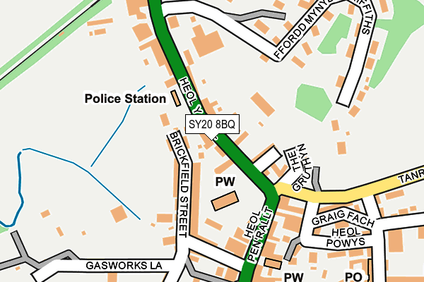 SY20 8BQ map - OS OpenMap – Local (Ordnance Survey) SY20 8BQ map - OS OpenMap – Local (Ordnance Survey)
