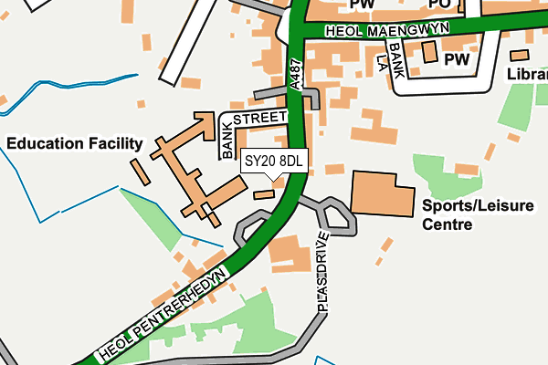 SY20 8DL map - OS OpenMap – Local (Ordnance Survey) SY20 8DL map - OS OpenMap – Local (Ordnance Survey)