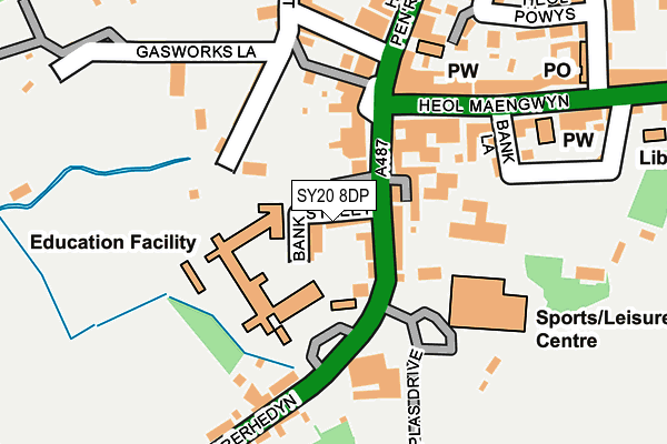 SY20 8DP map - OS OpenMap – Local (Ordnance Survey) SY20 8DP map - OS OpenMap – Local (Ordnance Survey)