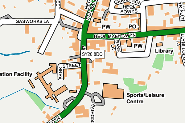 SY20 8DQ map - OS OpenMap – Local (Ordnance Survey) SY20 8DQ map - OS OpenMap – Local (Ordnance Survey)