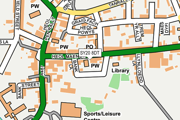 SY20 8DT map - OS OpenMap – Local (Ordnance Survey)