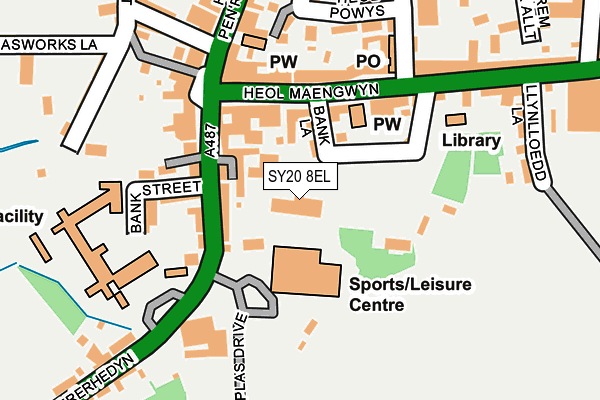SY20 8EL map - OS OpenMap – Local (Ordnance Survey) SY20 8EL map - OS OpenMap – Local (Ordnance Survey)