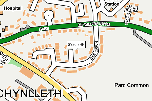 SY20 8HF map - OS OpenMap – Local (Ordnance Survey) SY20 8HF map - OS OpenMap – Local (Ordnance Survey)