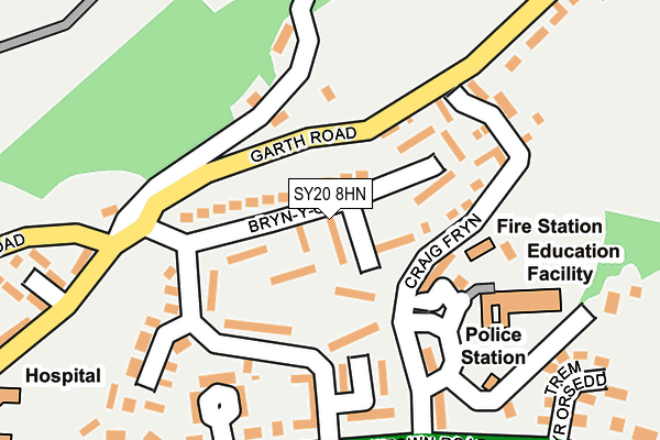 SY20 8HN map - OS OpenMap – Local (Ordnance Survey) SY20 8HN map - OS OpenMap – Local (Ordnance Survey)
