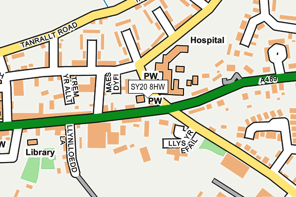 SY20 8HW map - OS OpenMap – Local (Ordnance Survey) SY20 8HW map - OS OpenMap – Local (Ordnance Survey)