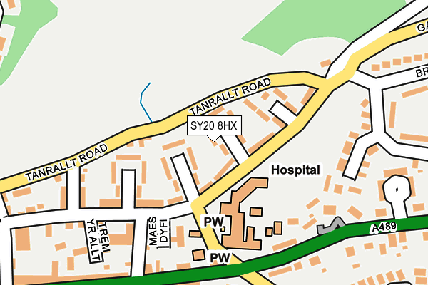 SY20 8HX map - OS OpenMap – Local (Ordnance Survey) SY20 8HX map - OS OpenMap – Local (Ordnance Survey)