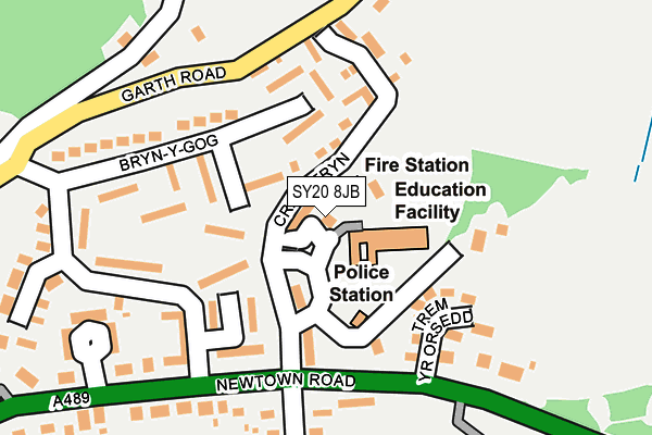 SY20 8JB map - OS OpenMap – Local (Ordnance Survey) SY20 8JB map - OS OpenMap – Local (Ordnance Survey)