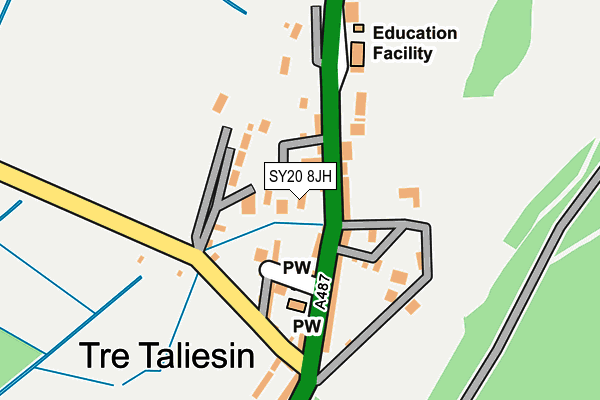 SY20 8JH map - OS OpenMap – Local (Ordnance Survey) SY20 8JH map - OS OpenMap – Local (Ordnance Survey)