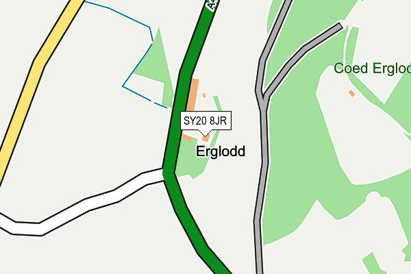 SY20 8JR map - OS OpenMap – Local (Ordnance Survey) SY20 8JR map - OS OpenMap – Local (Ordnance Survey)