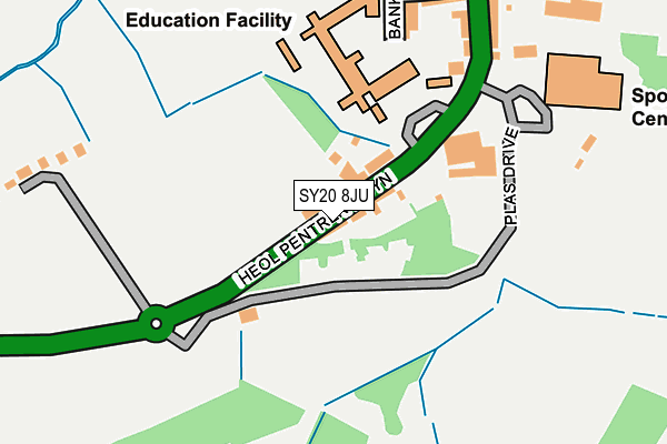 SY20 8JU map - OS OpenMap – Local (Ordnance Survey) SY20 8JU map - OS OpenMap – Local (Ordnance Survey)