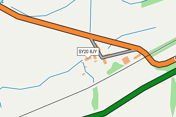 SY20 8JY map - OS OpenMap – Local (Ordnance Survey) SY20 8JY map - OS OpenMap – Local (Ordnance Survey)