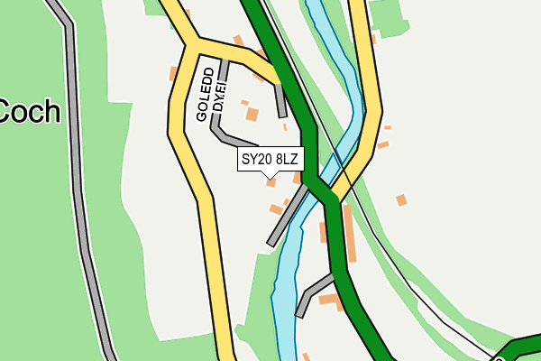 SY20 8LZ map - OS OpenMap – Local (Ordnance Survey) SY20 8LZ map - OS OpenMap – Local (Ordnance Survey)