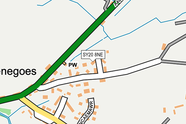 SY20 8NE map - OS OpenMap – Local (Ordnance Survey) SY20 8NE map - OS OpenMap – Local (Ordnance Survey)