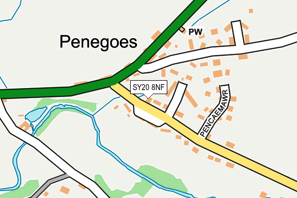 SY20 8NF map - OS OpenMap – Local (Ordnance Survey) SY20 8NF map - OS OpenMap – Local (Ordnance Survey)