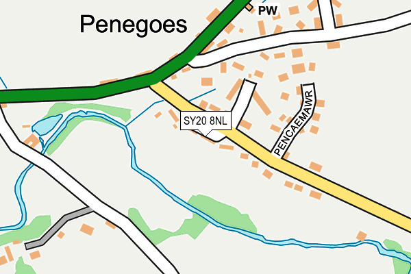 SY20 8NL map - OS OpenMap – Local (Ordnance Survey) SY20 8NL map - OS OpenMap – Local (Ordnance Survey)