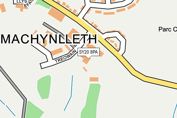 SY20 8PA map - OS OpenMap – Local (Ordnance Survey) SY20 8PA map - OS OpenMap – Local (Ordnance Survey)