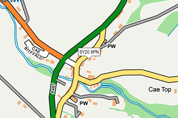 SY20 8PN map - OS OpenMap – Local (Ordnance Survey) SY20 8PN map - OS OpenMap – Local (Ordnance Survey)