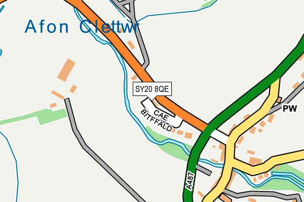 SY20 8QE map - OS OpenMap – Local (Ordnance Survey) SY20 8QE map - OS OpenMap – Local (Ordnance Survey)