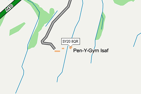 SY20 8QR map - OS OpenMap – Local (Ordnance Survey) SY20 8QR map - OS OpenMap – Local (Ordnance Survey)