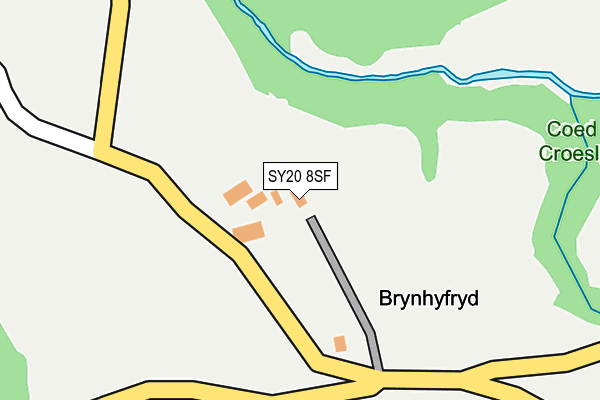 SY20 8SF map - OS OpenMap – Local (Ordnance Survey) SY20 8SF map - OS OpenMap – Local (Ordnance Survey)