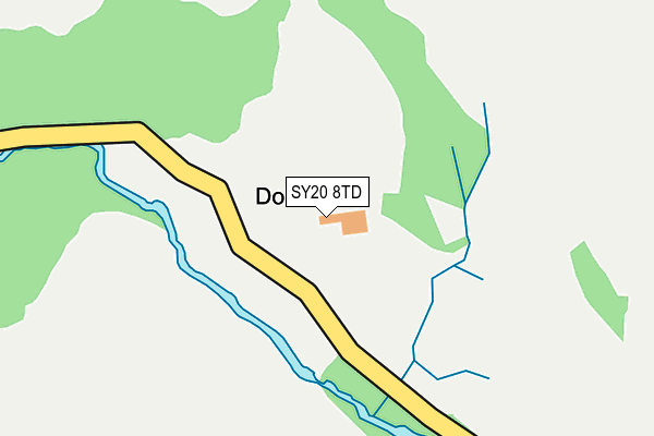 SY20 8TD map - OS OpenMap – Local (Ordnance Survey) SY20 8TD map - OS OpenMap – Local (Ordnance Survey)