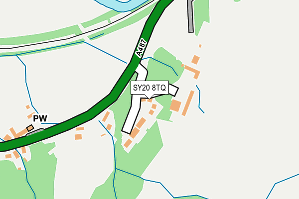 SY20 8TQ map - OS OpenMap – Local (Ordnance Survey) SY20 8TQ map - OS OpenMap – Local (Ordnance Survey)