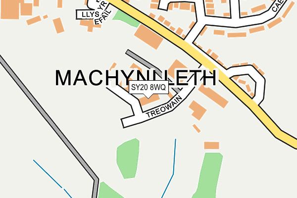 SY20 8WQ map - OS OpenMap – Local (Ordnance Survey) SY20 8WQ map - OS OpenMap – Local (Ordnance Survey)