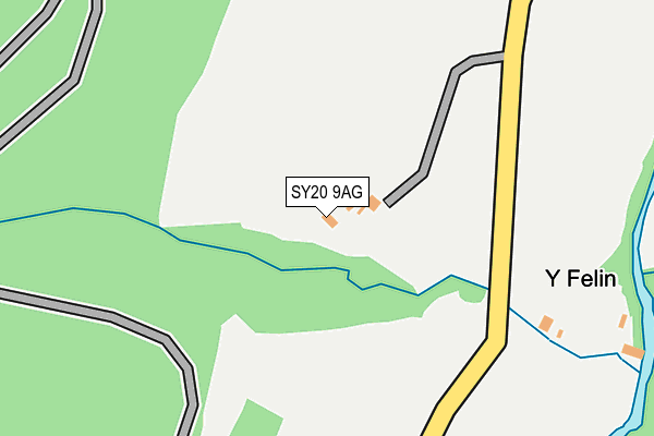 SY20 9AG map - OS OpenMap – Local (Ordnance Survey) SY20 9AG map - OS OpenMap – Local (Ordnance Survey)