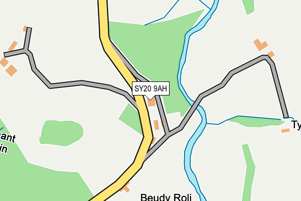 SY20 9AH map - OS OpenMap – Local (Ordnance Survey) SY20 9AH map - OS OpenMap – Local (Ordnance Survey)
