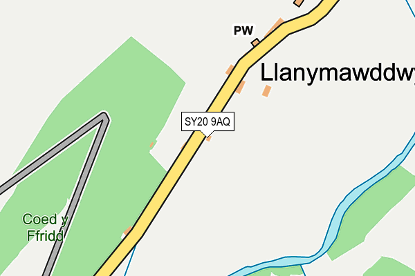 SY20 9AQ map - OS OpenMap – Local (Ordnance Survey) SY20 9AQ map - OS OpenMap – Local (Ordnance Survey)