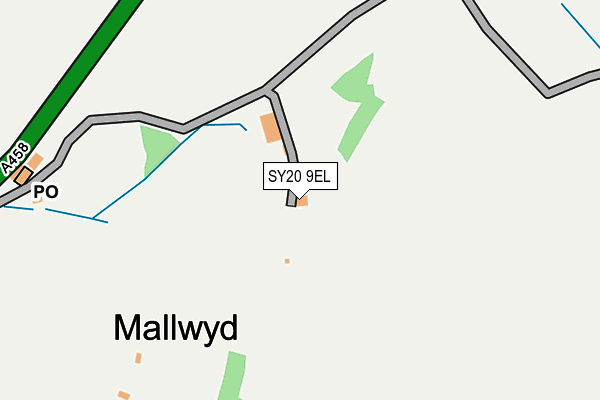 SY20 9EL map - OS OpenMap – Local (Ordnance Survey) SY20 9EL map - OS OpenMap – Local (Ordnance Survey)