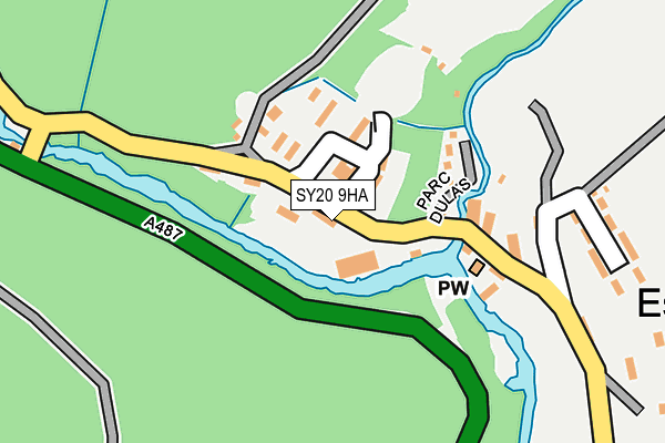 SY20 9HA map - OS OpenMap – Local (Ordnance Survey) SY20 9HA map - OS OpenMap – Local (Ordnance Survey)