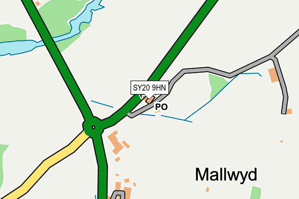 SY20 9HN map - OS OpenMap – Local (Ordnance Survey) SY20 9HN map - OS OpenMap – Local (Ordnance Survey)