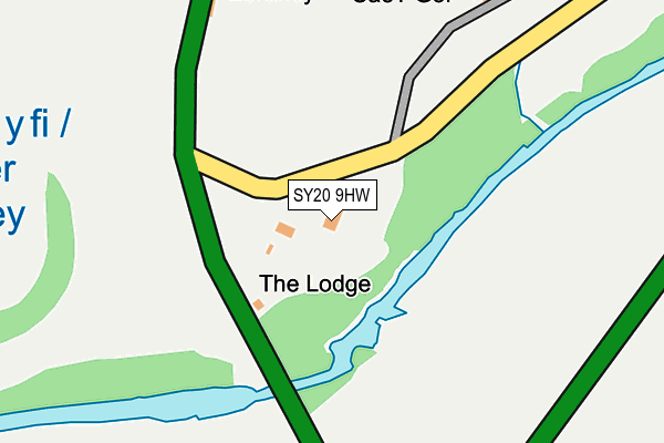 SY20 9HW map - OS OpenMap – Local (Ordnance Survey) SY20 9HW map - OS OpenMap – Local (Ordnance Survey)