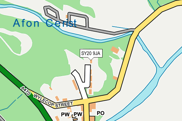 SY20 9JA map - OS OpenMap – Local (Ordnance Survey) SY20 9JA map - OS OpenMap – Local (Ordnance Survey)