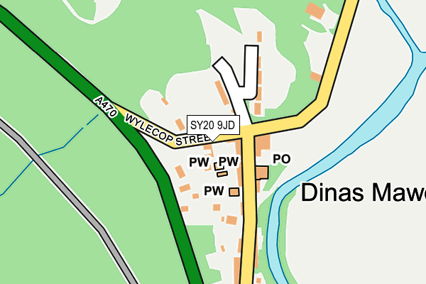 SY20 9JD map - OS OpenMap – Local (Ordnance Survey) SY20 9JD map - OS OpenMap – Local (Ordnance Survey)