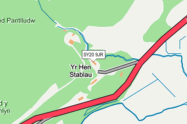 SY20 9JR map - OS OpenMap – Local (Ordnance Survey) SY20 9JR map - OS OpenMap – Local (Ordnance Survey)