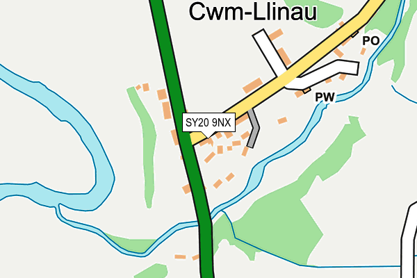 SY20 9NX map - OS OpenMap – Local (Ordnance Survey) SY20 9NX map - OS OpenMap – Local (Ordnance Survey)