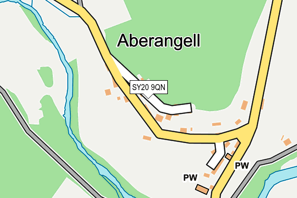 SY20 9QN map - OS OpenMap – Local (Ordnance Survey) SY20 9QN map - OS OpenMap – Local (Ordnance Survey)