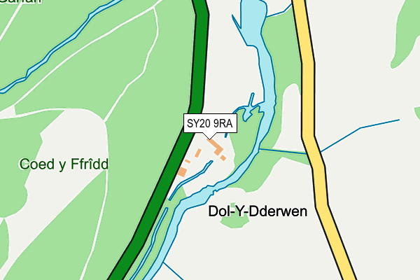 SY20 9RA map - OS OpenMap – Local (Ordnance Survey) SY20 9RA map - OS OpenMap – Local (Ordnance Survey)