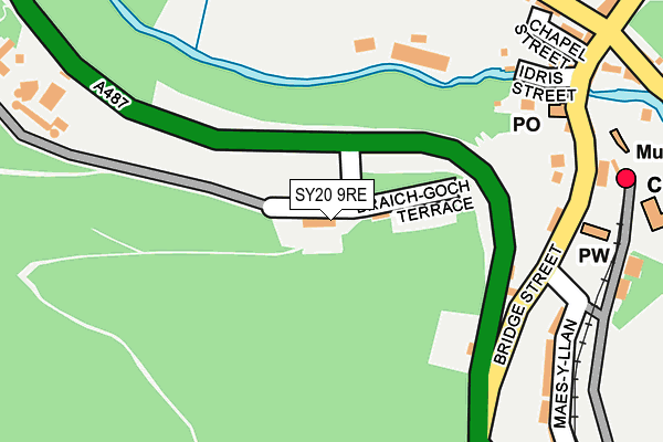 SY20 9RE map - OS OpenMap – Local (Ordnance Survey) SY20 9RE map - OS OpenMap – Local (Ordnance Survey)