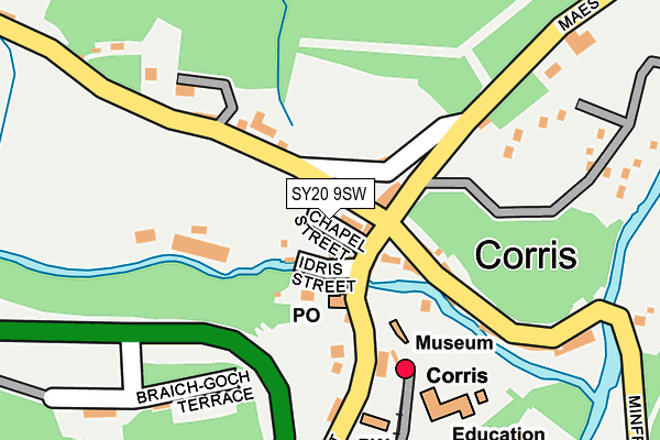 SY20 9SW map - OS OpenMap – Local (Ordnance Survey) SY20 9SW map - OS OpenMap – Local (Ordnance Survey)