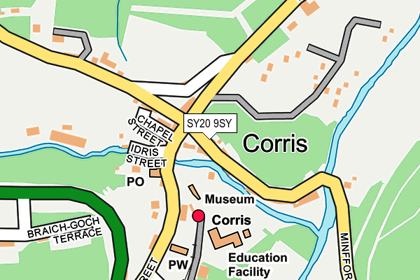 SY20 9SY map - OS OpenMap – Local (Ordnance Survey) SY20 9SY map - OS OpenMap – Local (Ordnance Survey)