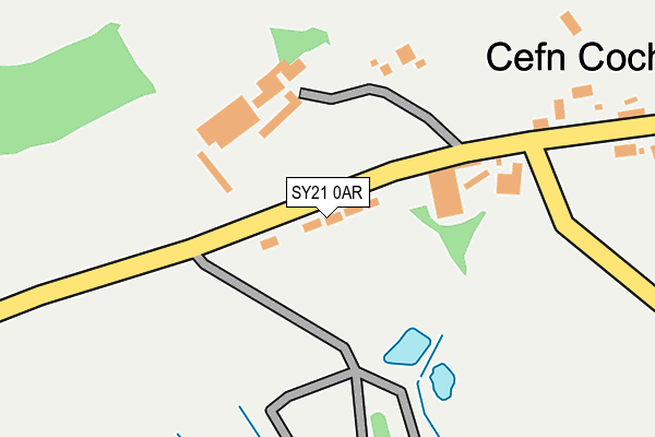 SY21 0AR map - OS OpenMap – Local (Ordnance Survey) SY21 0AR map - OS OpenMap – Local (Ordnance Survey)