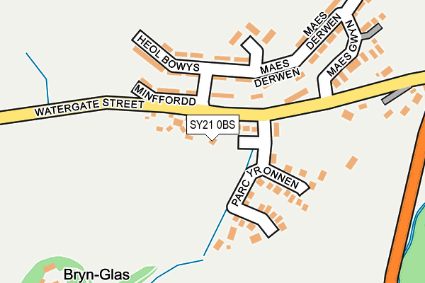 SY21 0BS map - OS OpenMap – Local (Ordnance Survey) SY21 0BS map - OS OpenMap – Local (Ordnance Survey)